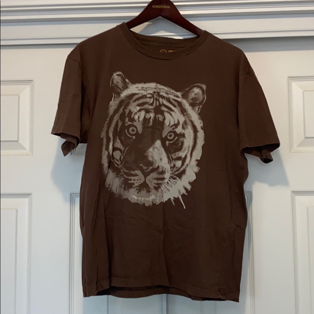 RVCA Mens size L Brown T-shirt